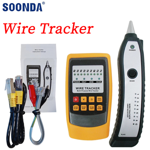 Wire Tracker LAN Network Cable Tester Power Cable Detector Line Finder Telephone Wire Tracker Tracer Diagnose Tone Tools ► Photo 1/4