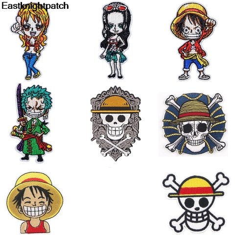 E1534 Anime Applique Patches Diy Iron On Para Shoe Bag Shirt Clothes Jersey Accessory Sticker Embroideried Badges ► Photo 1/6