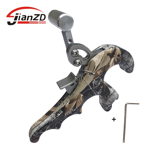 Stainless Steel 4 finger grip Caliper Release aid Archery Caliper Grip Release For Compound Bow Hunting ► Photo 1/6