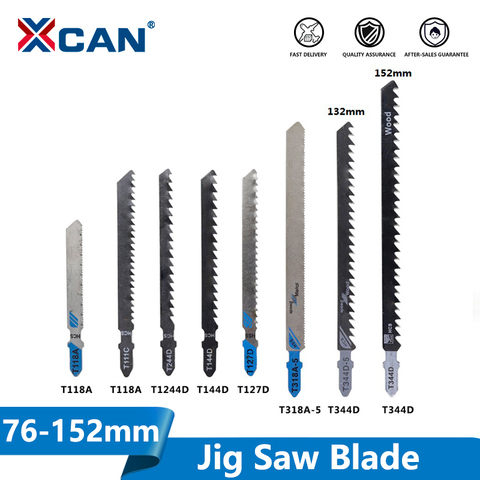 XCAN  T Shank Saw Blade 5pcs T111C T118A T127D T144D T244D T318A T344D High Carbon Steel Jig Saw Blade for Wood/Metal Cutting ► Photo 1/6