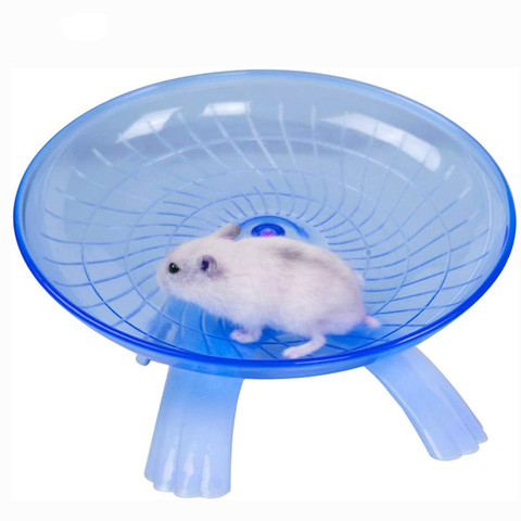 Pet Hamster Flying Saucer Exercise Squirrel Wheel Hamster Mouse Running Disc rat toys Cage  small animal Hamster Accessories ► Photo 1/6