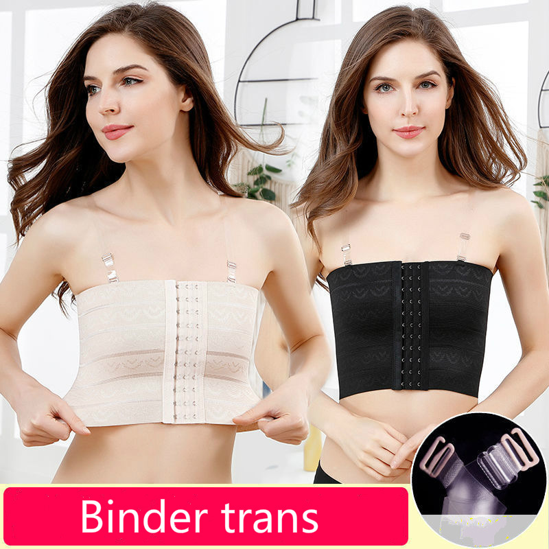 Breathable Strapless Chest Breast Wide Binder Trans Lesbian Tomboy Les Cosplay