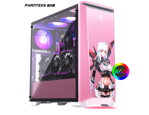 PHANTEKS 416PTG Computer case (support 280 water-cooled/back-line SSD long graphics card) Pink customized version ► Photo 1/6