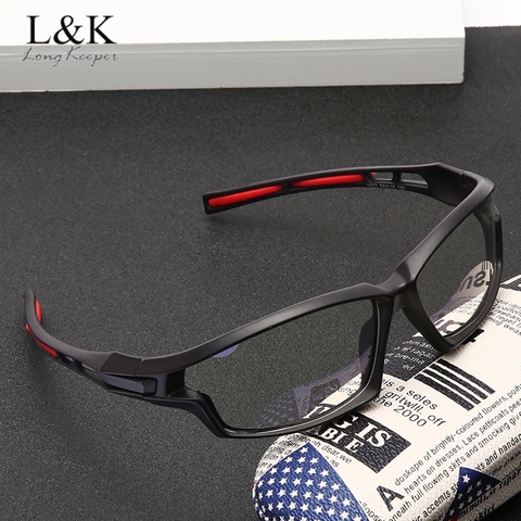 LongKeeper Anti Blue Light Glasses Frame For Men Women Clear Lens Computer Gaming Eyeglasses Black Sport Eyewear Spectacles ► Photo 1/6