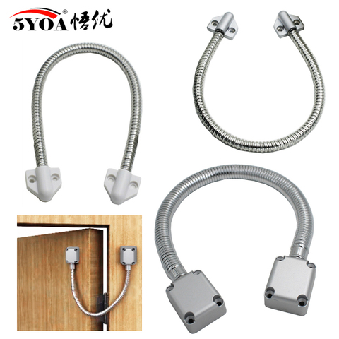 Door Loop Exposed Mounting Protection Sleeve Access Control Cable Stainless Steel Hidden Wire Line Protect Armored Metal Tube ► Photo 1/6