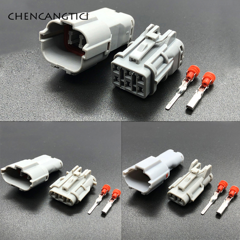 1 set 2 3 6 pin way ket Male and Female Automotive Daytime Running Lamp Socket Electrical Light Connector Plug For Car conector ► Photo 1/4