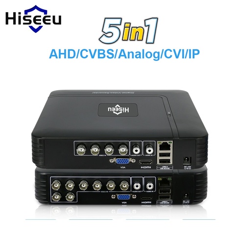 5 in 1 CCTV Mini DVR TVI CVI AHD CVBS IP Camera Digital Video Recorder  4CH 8CH AHD DVR NVR CCTV System P2P Security Hiseeu ► Photo 1/6