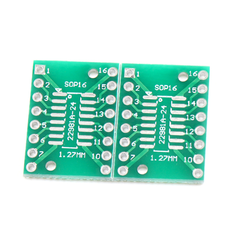 10pcs SOP16 TSSOP16 SSOP16 to DIP16 Transfer Board DIP Pin Board Pitch Adapter ► Photo 1/2
