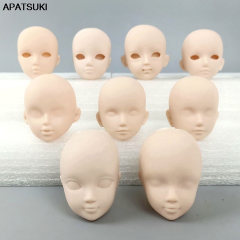 Multi-style Soft Plastic Practice Makeup DIY Doll Head For 11.5