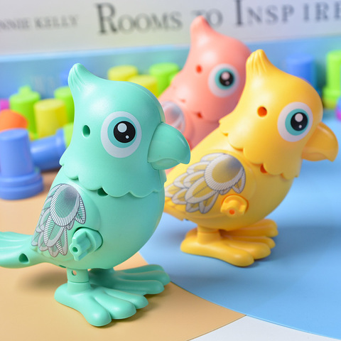 1 Pieces Random Color Children's Clockwork Toy Parrot Fun Gifts Cartoon Toys Squirrel/ Dinosaur Wind Up Toys ► Photo 1/6