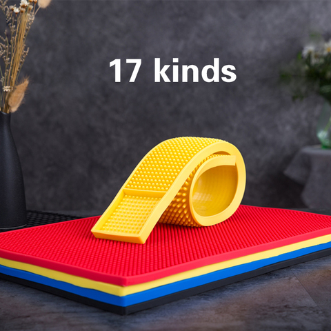 4 Colors  PVC bar counter mat Rectangle Rubber Beer Bar Service Spill Mat For Table cup Black Water Proof Anti-skid Mat cup mat ► Photo 1/6