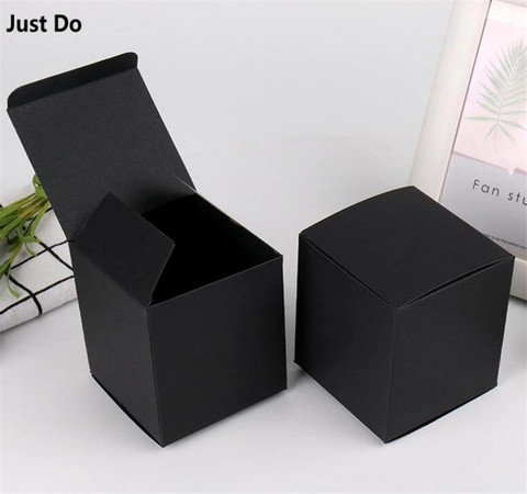 8*8*cm 9*9cm 10*10cm black paper box blank cardboard square box packaging black packaging box black paper gift boxes ► Photo 1/2