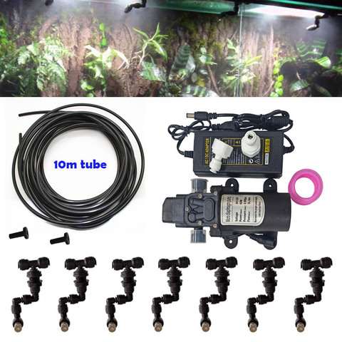 10 Meters Reptiles Fogger Mist Sprinkler Rainforest Tank 360 Adjustable Aquarium Aquatic Pet Cooling System with 7 nozzles ► Photo 1/6