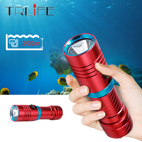 IPX8 Scuba Diving Light 100 Meter L2 Waterproof Underwater LED Flashlight Diving Camping Lanterna Torch With Stepless dimming ► Photo 1/6