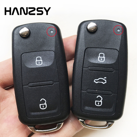 2 3 buttons Car Key Case For VW/VOLKSWAGEN Golf Skoda Polo Jetta MK6 Passat Bora Tiguan MK6 5K0837202AD Remote key shell Fob ► Photo 1/6