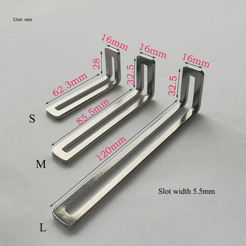 1PC Nickel-plated Corner Bracket Adjustable 90 Degree L-Shaped Corner Brackets Angle Iron Connector Shelf Support Accessories ► Photo 1/6