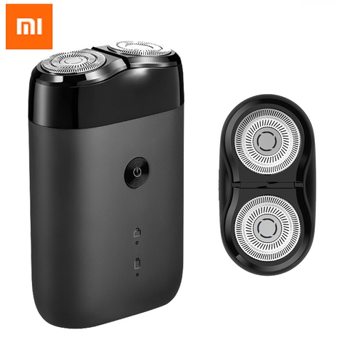 Original Xiaomi Electric razor Shaver rotating double head Full body wash Type-c charge silent motor double safe protection ► Photo 1/6