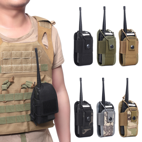 Military Airsoft Tactical Molle Radio Pouch Walkie Talkie Wasit Bag Holder Pocket Bag Army Shooting Hunting Magazine Mag Pouch ► Photo 1/6