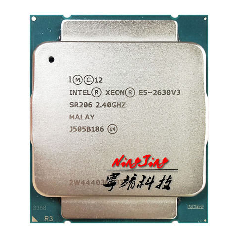 Intel Xeon E5-2630V3 E5 2630v3 E5 2630 v3 2.4 GHz Eight-Core Sixteen-Thread CPU Processor 20M 85W LGA 2011-3 ► Photo 1/1