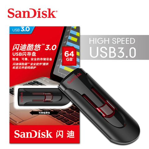 SanDisk CZ600 usb flash USB 3.0 Pendrive 16GB 32GB 64GB 128GB USB Flash Drive Stick pendrive 3.0 Disk cle usb high speed ► Photo 1/6