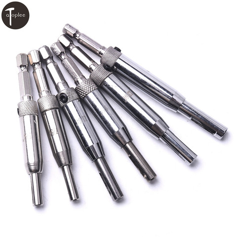 1Pc 1/4'' Hex HSS Self Centering Hinge Core Drill Bit Woodworking Tool Window Doors Cabinet 5/64