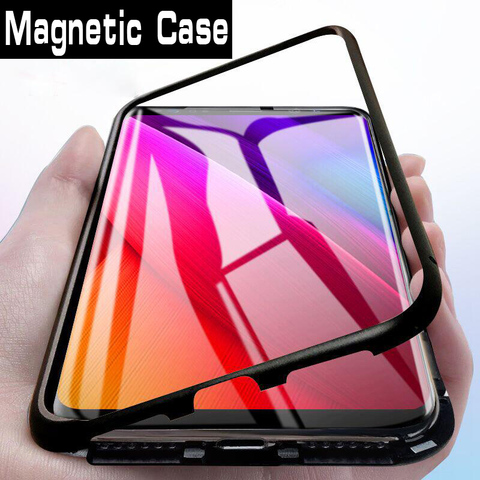 Magnetic Adsorption Metal Case for Oneplus 7 Pro Case Tempered Glass Back Case for Oneplus 6T 6 5T Phone Case Cover for Oneplus - Price history & | AliExpress Seller -