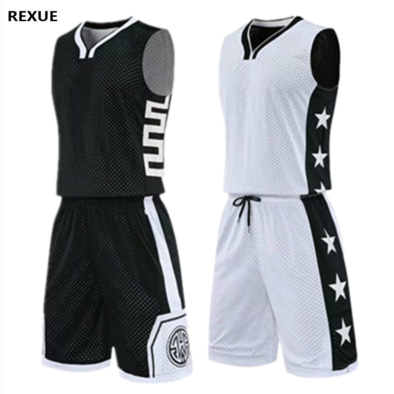 Source Full sublimation girls black and white basketball uniform jersey  basketball jersey kit on m.