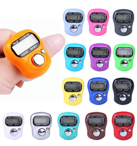 Digital Hand Tally Counter Portable Electronic 5 Digit LCD screen Counter Finger Hand Ring Tally Counter Drop Shipping 8 ► Photo 1/1