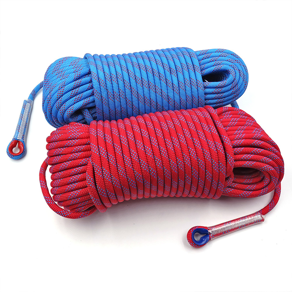 30M 10mm Outdoor Climbing Rope Static Rock Rope Escape Climbing Parachute Rope 