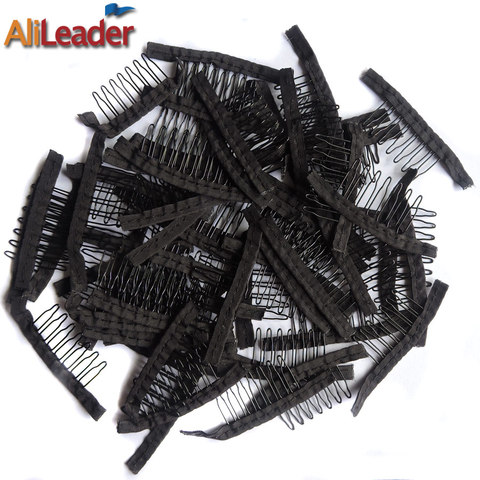 Alileader 12Pcs/Lot Wig Accessories Hair Wig Cap Combs For Extensions And Clips With Lace For Wig Cap ► Photo 1/6