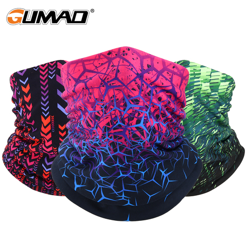 Cold Winter Print Face Mask Cover Thermal Bandana Fleece Tube Scarf Bicycle Hiking Cycling Ski Red Neck Warmer Gaiter Women Men ► Photo 1/6