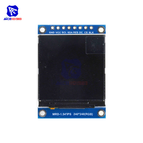 diymore 1.54 inch IPS LCD Display Screen Module 240x240 LCD Board ST7789 Driver 8 Pin IIC SPI Interface for Arduino 3.3V ► Photo 1/6