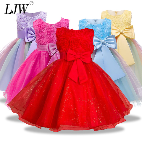 2-14yrs Teenage Clothing Christmas Girl Dress Summer Princess Wedding Party dress sequins Sleeveless New Year For Girls Clothes ► Photo 1/6