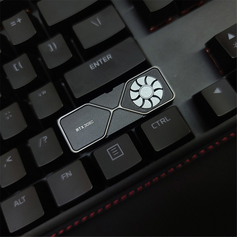 RTX3080 Key Caps Shift Keyboard Cap 3080 keycap NVIDIA 3080 Graphics Card Figure Rotatable DIY PC MOD GPU Water Cooler Modding ► Photo 1/6