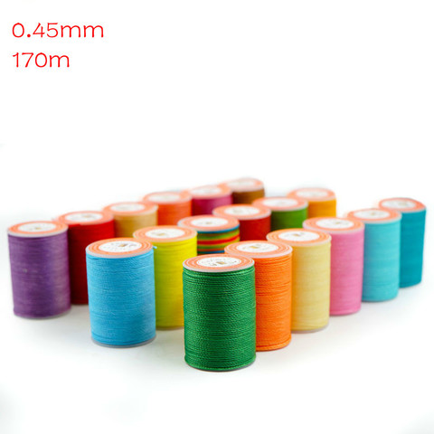 170m Waxed Thread round polyester diy Hand Knitting String Strap Necklace Rope Bead Sewing Craft for Leather Caft Stitching 0.45 ► Photo 1/6