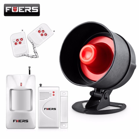 Fuers Alarm System Siren Speaker Loudly Sound Home Alarm System Wireless Detector Security Protection System for House Garage ► Photo 1/6