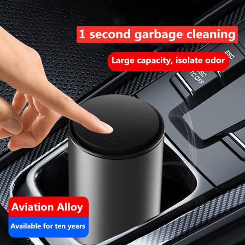 Car Trash Can Auto Organizer Storage Bag Car Garbage Bin Ashtray Dust Case Holder Auto Accessories Type Alloy Car Trash Bag ► Photo 1/6