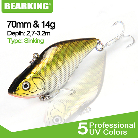 2022 Bearking fishing tackle Hot Model  A+ fishing lures, assorted colors, VIB 70mm 14g, hard baits sinking professional ► Photo 1/5