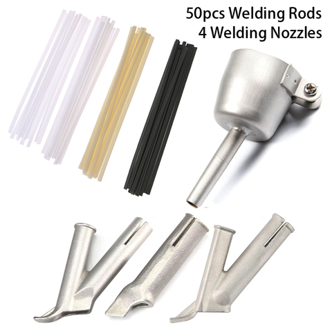 54pc Round Triangle Speed Nozzle for Welding Plastic Hot Air Gun Kit For Welding Nozzle Tip Welding Vinyl Welder Welding Rods ► Photo 1/6