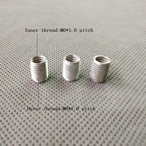 10Pcs/lot, Inner M6 To Outer M8 Pitch1.0  Threaded Hollow Tube, Coupler Conveyer Adapter Screw, Wire Open Conversion Screw ► Photo 1/5