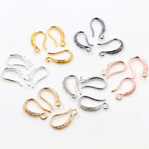 17x10mm 20pcs Silver Gold Rhodium Plated Earring Findings Earrings Clasps Hooks Fittings DIY Jewelry Making Accessories Earwire ► Photo 1/6