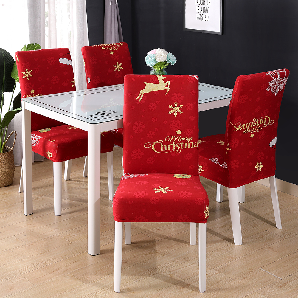 Stretch Dining Chair Covers Slipcovers Wedding Home Decor Seat Covers 1/4/6/8PCS 