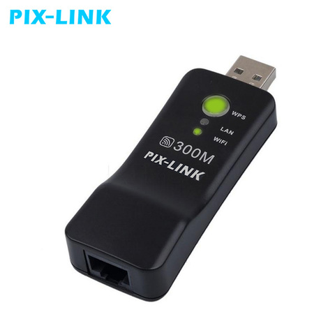 PIXLINK Router's Wifi Range Extender Repeater 300Mbps Wireless Adapter Network Card WPS AP Mode for Samsung LG Sony XiaoMi TV ► Photo 1/6