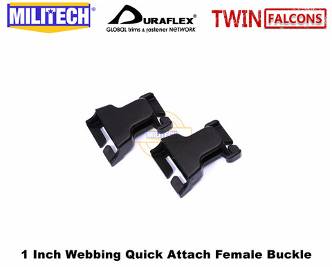 MILITECH TW 1 Pair 2 pieces of UTX-Duraflex Mojave Quick Attach Female Buckle For Tactical Vest 25mm 1