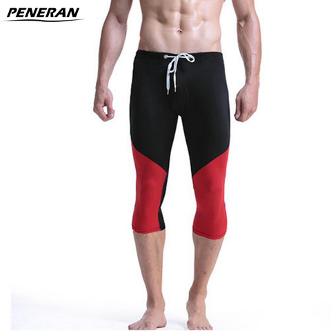 PENERAN 2022 Swimwear Men Long Swimsuit Man Beach Shorts Swim 3/4 Pants Mens Swimming Trunks Male Bathing Clothes Dry Fit Brand ► Photo 1/1