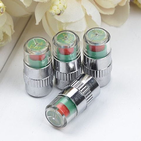 4pcs 2.4 Bar 36 PSI Tire Pressure Monitor Pressure Gauge Cap Sensor Indicator Alert Monitoring Tools Kit ► Photo 1/6