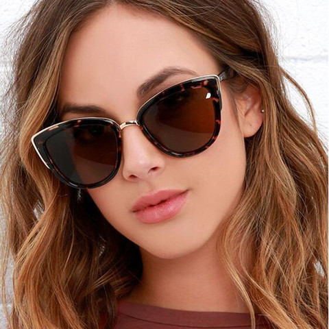 Car Driver Goggles Anti-UVA UVB Sun Glasses Women Cat Eye Retro Designer Round Oversized Glasses Sunglasses Driver Goggles ► Photo 1/6