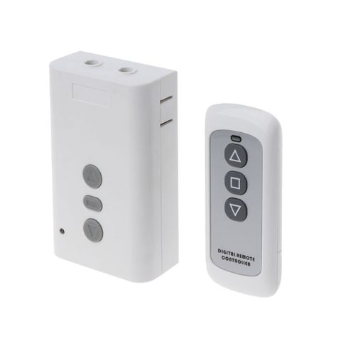 433MHz AC220V 2CH Relay Receiver+RF Transmitter Wireless Remote Control Switch for Garage Door Motor Forward Reverse Projector C ► Photo 1/6