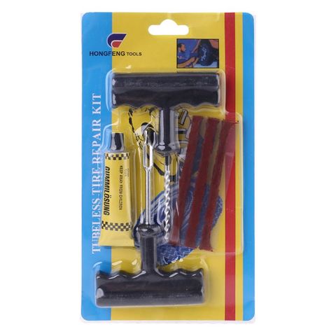 Auto Car Tubeless Tyre Puncture Plug Tire Repair Motorcycle Bike Cement Tool Kit ► Photo 1/6