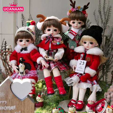 UCanaan BJD Doll 30CM 1/6 Ball Jointed Dolls With Full Outfits Clothes Shoes Wig Makeup Girls Toys Children Christmas Xmas Gifts ► Photo 1/6